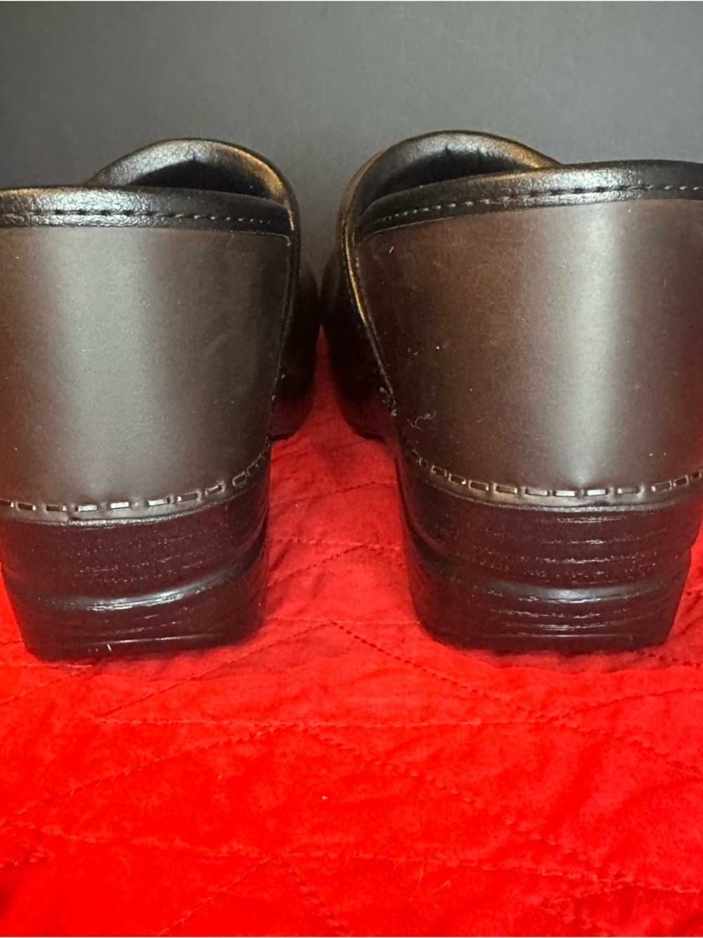 Dansko Brown Leather Slip-On Clogs - Picture 3 of 6